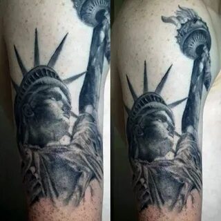 70 Statue Of Liberty Tattoo Designs For Men - New York City 