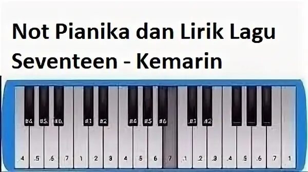 Not Angka Lagu Kemarin Seventeen Not Pianika Not Lagu Not An