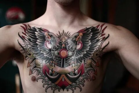 Cool chest tattoos, Chest piece tattoos, Chest tattoo men