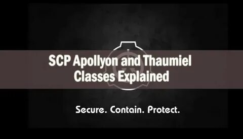 We are all familiar with the main three SCP classifications.