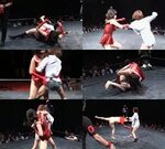 Japanese Brutal Fighting - Lady Wrestlers Get Into Brutal Ca