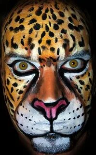 Leopard face paint, Animal face paintings, Girl face paintin
