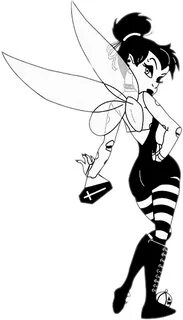 punk tinkerbell disney remixit sticker by @kaybella212