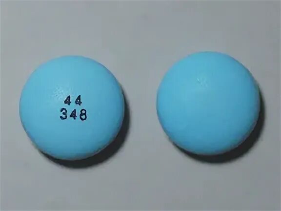 Laxative 25 Mg Pills - Blue Round Tablet 44 348 Walgreen Co.