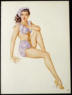 VARGAS LOT OF 3 PIN-UP GIRL CENTERFOLD POSTERS FROM 1946 VAR