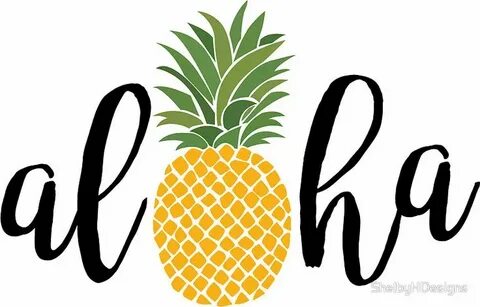 Aloha Sticker by ShelbyHDesigns Aloha sticker, Pineapple sti