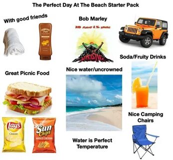 The Perfect Day At The Beach Starter Pack /r/starterpacks St