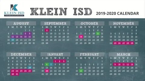Klein Isd Calendar 2021 April Calendar