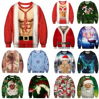 Свитер Mens Christmas Ugly Sweatshirt Funny Sweater Xmas Par