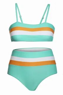 Color Block Swimsuit With Straps - Makisha Notes