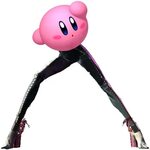 Download Image Image - Kirby With Bayonetta Legs PNG Image w