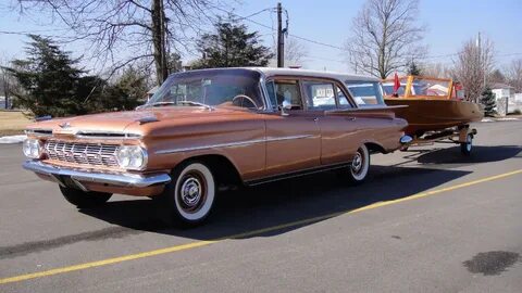 1959 Chevrolet Brookwood Wagon presented as Lot F167 at Indi