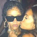 Erica Mena Steals Kiss From Rihanna in the Club