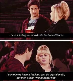 Pitch Perfect/Election puns Funny movies, Pitch perfect, Fun