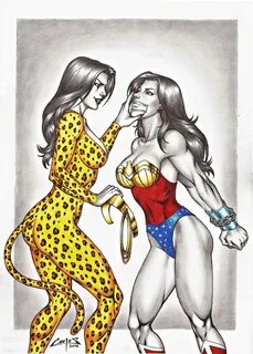 Wonder Woman Vs Cheetah Art Wallpapers - Wallpaper Cave