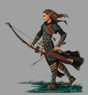 OC Wood Elf Ranger : characterdrawing Elf ranger, Wood elf, 