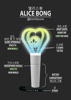 VICTON Fanmade Lightstick *EA* @bomihyuns Pôster de música, 