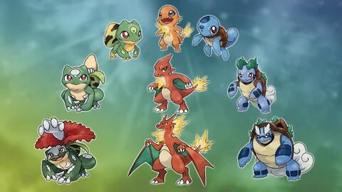 r/pokemon - Kanto Starters Redesign Pokemon, Pokemon tumblr,