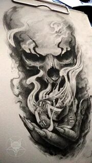 Pin by Biaa on * ink Skulls drawing, Skull tattoo design, Ev