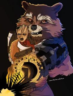 Пин на доске Rocket Raccoon