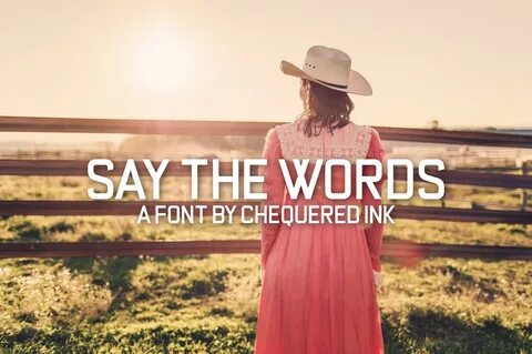 New Free Sans Serif Fonts - Say the Words Font - Download No