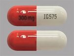 300 mg IG575 Pill (Orange & White/Capsule-shape) - Pill Iden