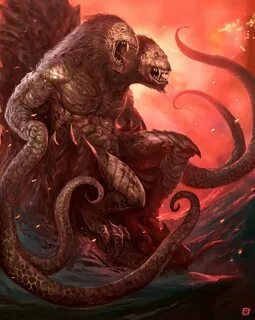 Demogorgon - Dave Melvin Fantasy monster, Fantasy demon, Cre