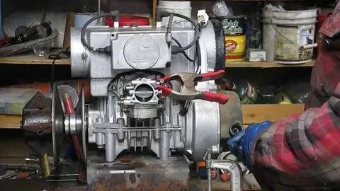 Running Rupp Snowmobile Engine For Sale on Ebay - YouTube