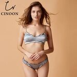 CINOON 2018 New Women's bra sets Wire Free underwear Set thi