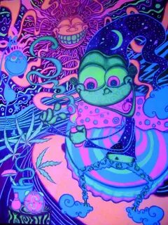 Wake N Bake Psychedelic art, Trippy painting, Trippy drawing