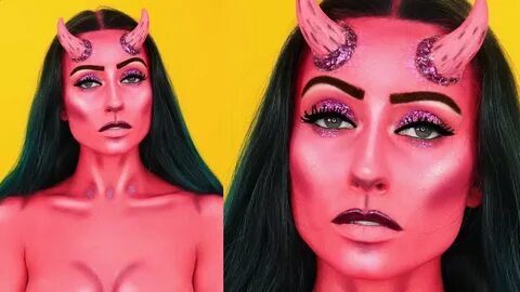 Sexy Satan Devil Makeup Tutorial Halloween 2018 - YouTube
