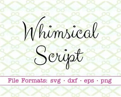 Whimsical script