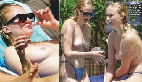 Sophie Turner Topless in from her vacation in Ibiza (July 20