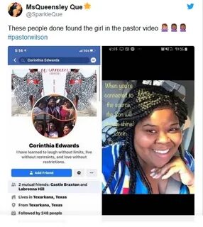 Woman in Pastor Wilson's video 'exposed