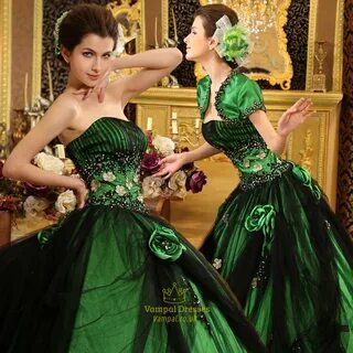 green ball gown dress Factory Store