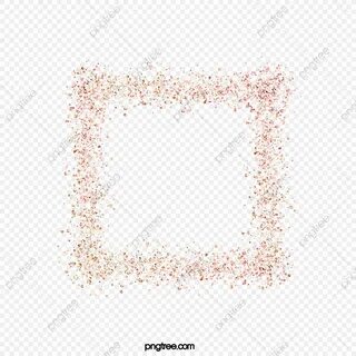 Beautiful Square Rose Gold Shiny Border, Rose Gold, Square, 