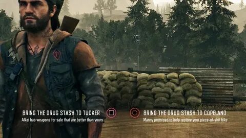 Days Gone - Bring the drug stash to Tucker or Copeland (Both