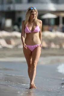 ASHLEY JAMES in Bikini at a Beach in Marbella 10/17/2016 - H