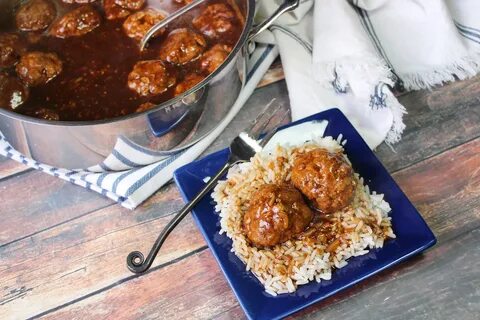 Meatballs and Brown Gravy - Baked Broiled and Basted