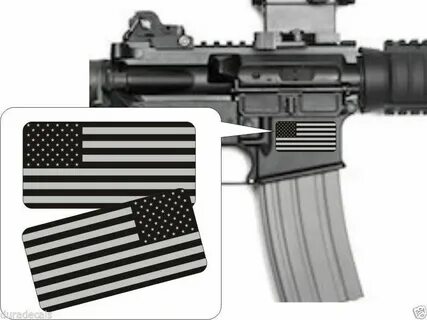✔ Наклейка на тему охоты Pair - American Flag Black Ops Stic