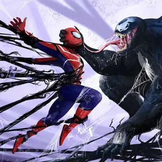 2048x2048 Venom Vs Spider Man Ipad Air HD 4k Wallpapers, Ima