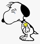 Transparent Snoopy Clipart - Crying Snoopy, HD Png Download 