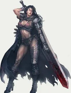 Warrior woman, Berserk, Fantasy girl