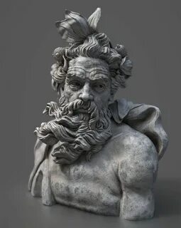 Poseidon statue, Statue tattoo, Statue