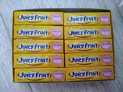 Жевательные пластинки Juicy Fruit с ароматом фруктов, 20 пач