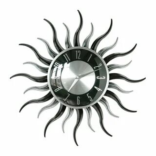 Premier Housewares Wavy Sun Shape Wall Clock Wayfair UK Diy 
