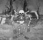 The Skeleton Dance (1929) Cute love gif, Vintage cartoon, Ca