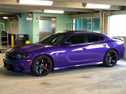 2018 Dodge Charger Hellcat in Plum Crazy Purple Dodge charge