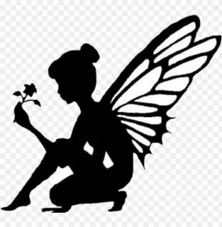 #disney #tinkerbell #silhoutte - fairy vinyl PNG image with 