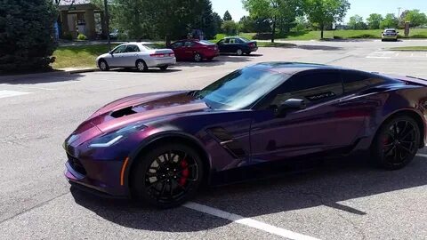 Corvette Wrap 3M Gloss Filp Deep Space and Crystalline Tint 